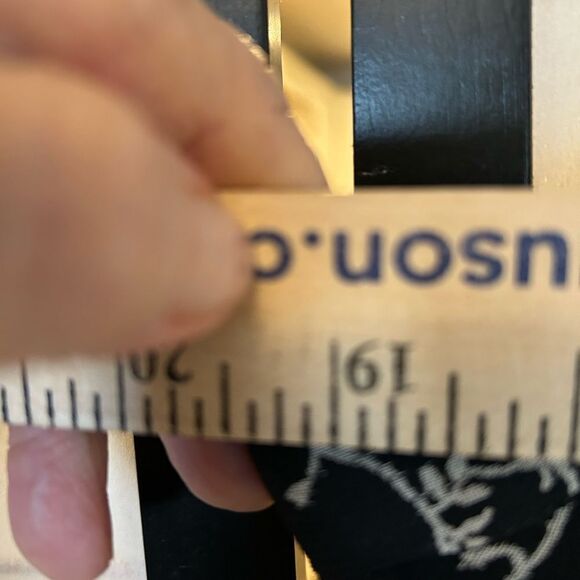 VTG Shelly & Arnold Black & White Reversible Floral Boho Maxi Skirt L - Picture 5 of 7